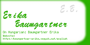 erika baumgartner business card